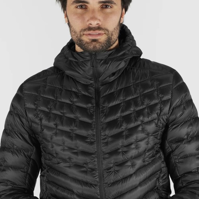 Black Salomon Outline Down Men's Insulated Jackets | PH 40819P